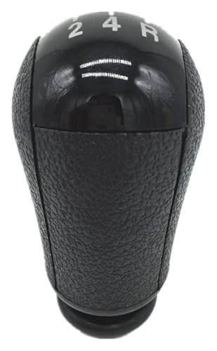 ABHBVGZFZT Auto Schalthebel Kompatibel mit Ford Kompatibel mit Focus 2 Kompatibel mit Mondeo MK2 2004-2011 Schaltknauf Hebel Gaitor Shifter Boot Abdeckung Fall(5 Speed Black Knob) von ABHBVGZFZT