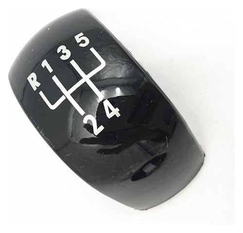 ABHBVGZFZT Auto Schalthebel Kompatibel mit Skoda Kompatibel mit Octavia MK2 II 2004-2008 FL 2009-2011 Auto Schaltknauf Styling Kappe Emblem Abdeckung Hebel Stick Stift(5 Speed Black) von ABHBVGZFZT