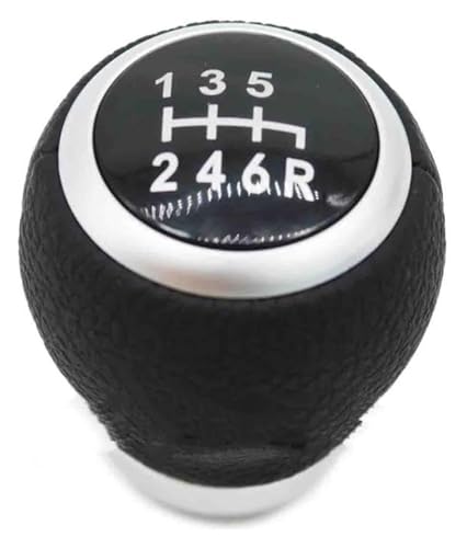 ABHBVGZFZT Auto Schalthebel Kompatibel mit Subaru Kompatibel mit Impreza WRX STI 2009-2018 5 6 Geschwindigkeit Leder Schalthebel Schaltknauf(Black) von ABHBVGZFZT