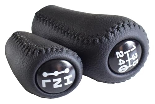 ABHBVGZFZT Auto Schalthebel Kompatibel mit Toyota Kompatibel mit Land Cruiser Prado 120 2003-2009 Auto Getriebe Schaltknauf Hebel Stick Kopf Grip Styling(Black-set) von ABHBVGZFZT