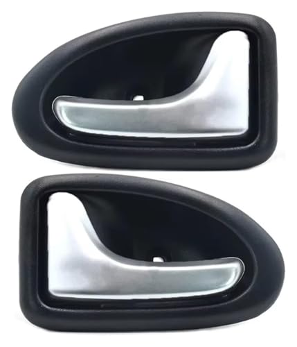 ABHBVGZFZT türgriff innen rechts Für Megane I 1995-2002 Linker Und Rechter Innerer Türgriff Zuggriff Front Interio Passagierverkleidung(Silver Pair) von ABHBVGZFZT
