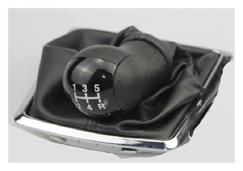 Auto Schalthebel Kompatibel mit Ford Kompatibel mit Focus Kompatibel mit Mondeo MK2 II MK3 Kompatibel mit Mustang Kompatibel mit Galaxy Auto Schaltknauf Schaltmanschette Boot Cover(5 Speed Black) von ABHBVGZFZT