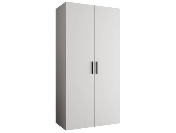 ABIKS MÖBEL Drehtürenschrank BARI 1 Schlafzimmerschrank mit Kleiderstange und Regalen Garderobenschrank Kleiderschrank in 5 verschieden Breiten und 4 Farben von ABIKS-MÖBEL