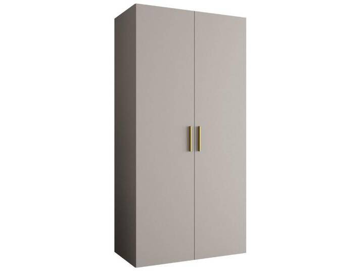 ABIKS MÖBEL Drehtürenschrank BARI 1 Schlafzimmerschrank mit Kleiderstange und Regalen Garderobenschrank Kleiderschrank in 5 verschieden Breiten und 4 Farben von ABIKS-MÖBEL