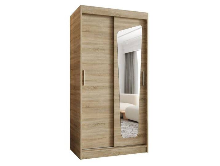 ABIKS MÖBEL Schwebetürenschrank MOKA Schlafzimmerschrank, mit Spiegel, Kleiderstange und Regalen, Sonoma Eiche ABIKS MÖBEL Schwebetürenschrank MOKA Schlafzimmerschrank, mit Spiegel, Kleiderstange und Regalen, Sonoma Eiche von ABIKS-MÖBEL
