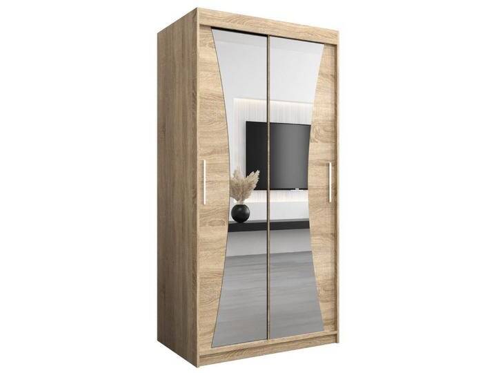 ABIKS MÖBEL Schwebetürenschrank MONACO Schlafzimmerschrank - mit Spiegel, Kleiderstange, Regalen, Sonoma-Eiche + Sonoma-Eiche ABIKS MÖBEL Schwebetürenschrank MONACO Schlafzimmerschrank - mit Spiegel, Kleiderstange, Regalen, Sonoma-Eiche + Sonoma-Eiche von ABIKS-MÖBEL