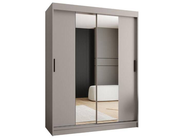 ABIKS MÖBEL Schwebetürenschrank RUBINO T 150 Schlafzimmerschrank mit Schiebetüren Kleiderstange Regale, TOKYO 1 von ABIKS-MÖBEL