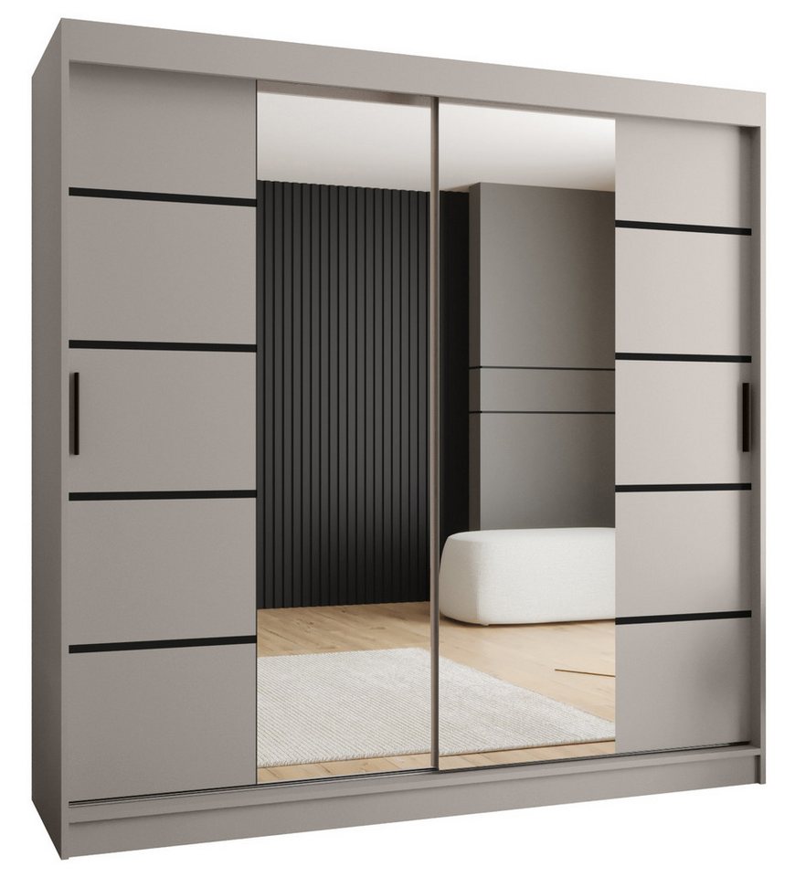 ABIKS MÖBEL Schwebetürenschrank RUBINO V 200 Schlafzimmerschrank mit Schiebetüren Kleiderstange Regale ABIKS MÖBEL Schwebetürenschrank RUBINO V 200 Schlafzimmerschrank mit Schiebetüren Kleiderstange Regale von ABIKS MÖBEL