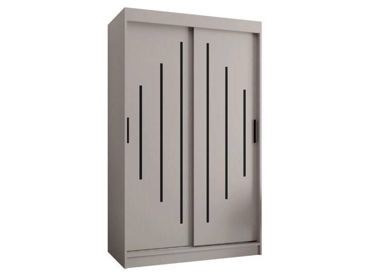 ABIKS MÖBEL Schwebetürenschrank RUBINO Y 120 Schlafzimmerschrank mit Schiebetüren Kleiderstange Regale, YORK von ABIKS-MÖBEL