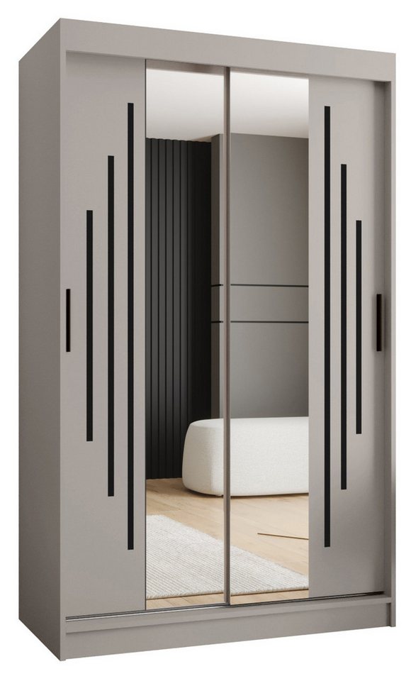 ABIKS MÖBEL Schwebetürenschrank RUBINO Y 120 Schlafzimmerschrank mit Schiebetüren Kleiderstange Regale ABIKS MÖBEL Schwebetürenschrank RUBINO Y 120 Schlafzimmerschrank mit Schiebetüren Kleiderstange Regale von ABIKS MÖBEL