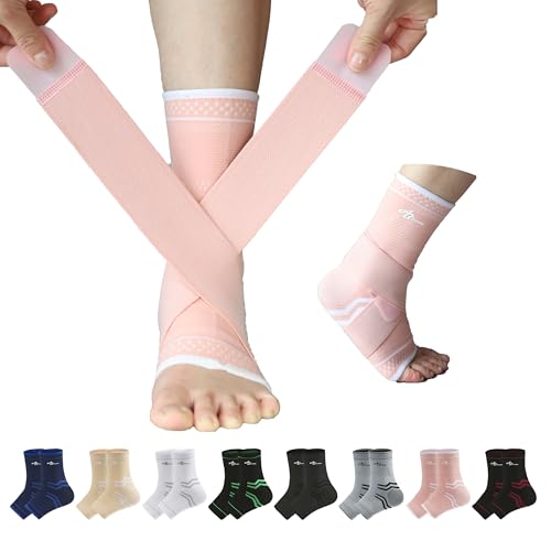 ABIRAM Knöchelbandage (Paar), Knöchelstütze für Fußgewölbe, Fußstütze, für verstauchten Fuß, Sehnenentzündung, Plantarfasziitis von ABIRAM