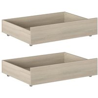 2er-Set Unterbettschubladen 100,5x68 cm Eiche - Graz von ABITARE