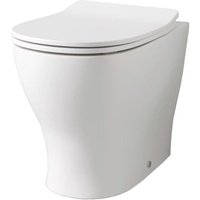 Bodenvase aus glänzend weißer Keramik - Art Ceram Ten - Con copri wc Standard von ABITARE