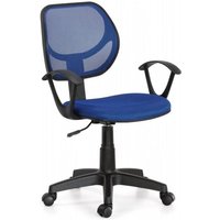 Abitare - Drehbarer Bürostuhl aus dunkelgrauem Stoff mit verstellbarer Höhe und Armlehnen von ABITARE