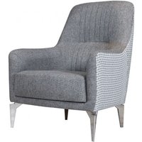 Abitare - Gepolsterter Sessel aus grauem Stoff - Sarno Abitare - Gepolsterter Sessel aus grauem Stoff - Sarno von ABITARE
