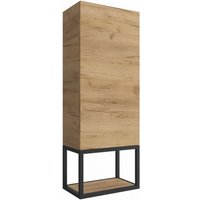 Abitare - Hängeschrank für Badezimmer aus Eiche und Schwar - Carena von ABITARE