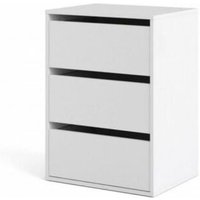 Interne Kommode 51 cm mattweiß mit drei Schubladen - Egitto von ABITARE