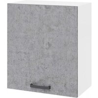 Abitare - Dachboden Küche 60x32x72 cm aus weißem Eschenholz und Beton - Antartide von ABITARE