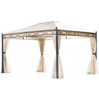 Gartenpavillon 4x3 m mit anthrazitgrauer Eisenstruktur und sandfarbener Abdeckplane - Varese Gartenpavillon 4x3 m mit anthrazitgrauer Eisenstruktur und sandfarbener Abdeckplane - Varese von ABITARE