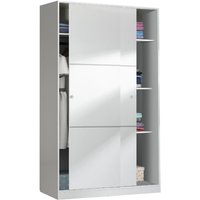 Kleiderschrank 120x200h glänzend weiß - Urano von ABITARE