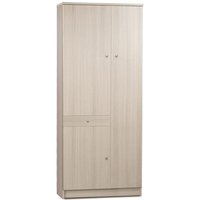 Kleiderschrank mit einer Schublade und drei Türen in Eukalyptusfarbe 77 x 183 h cm - Farini von ABITARE