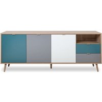 Sideboard 180 x 40 cm mehrfarbig - Alcamo von ABITARE