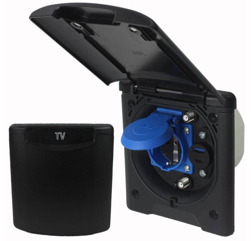 ABL Steckdose ABL Multifunktions Außensteckdose Wohnmobil Wohnwagen Sat Antenne von ABL