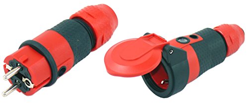 SET Schuko Ultra Pro Line Hightech Stecker und Kupplung ABL IP54 Handwerk, Baustelle & Industrie von ABL
