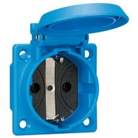 Steckdose 1f bl mt Einb Klappd IP54 vp 1661050 - blau - ABL von ABL