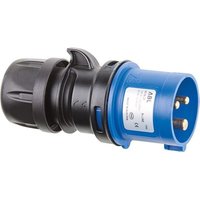 Stecker IP44, 3-polig, 16 A 230 V - blau/grau - Schraubklemmen Stecker IP44, 3-polig, 16 A 230 V - blau/grau - Schraubklemmen von ABL