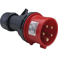 Stecker IP44 5-polig, 16 A 400 V - rot/grau - Schraubklemmen von ABL