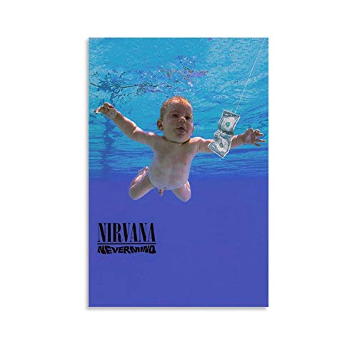 ABMMM Nirvana Nevermind Leinwand Kunst Poster und Wandkunst Bilddruck Moderne Familienzimmer Dekor Poster 24x36inch(60x90cm) von ABMMM