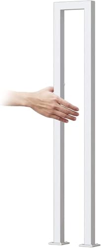 U-förmiges Treppengeländer, Metalltreppenhandlauf für Außentreppen oder Innenräume, rutschfester Loft-Handlauf aus Eisen, weiß, 35-95 cm U-förmiges Treppengeländer, Metalltreppenhandlauf für Außentreppen oder Innenräume, rutschfester Loft-Handlauf aus Eisen, weiß, 35-95 cm von ABNNHK