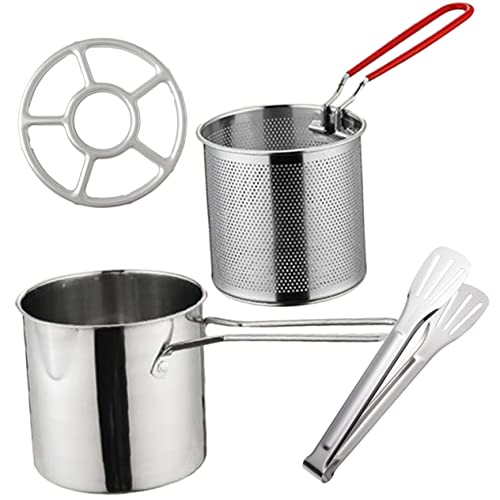 ABOOFAN 1 Satz Frittierkorb Mini Fritteuse mit Hochtemperaturbeständigem Griff und Pot für Vielfältige Anwendungen der Küche von ABOOFAN