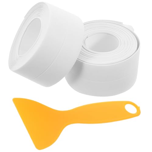 ABOOFAN 1 Satz Klebeband Set für Fugenabdichtung Selbstklebendes Dichtband für Küchenspüle und Toilette Teiliges Set Weiße Streifen Gelber Spachtel ABOOFAN 1 Satz Klebeband Set für Fugenabdichtung Selbstklebendes Dichtband für Küchenspüle und Toilette Teiliges Set Weiße Streifen Gelber Spachtel von ABOOFAN