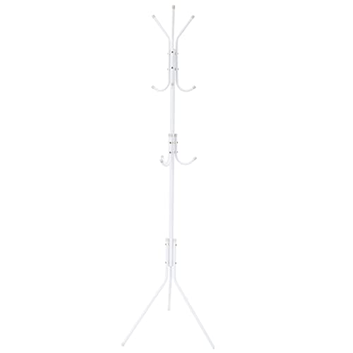 ABOOFAN Freistehender Garderobenständer Eisen-hutständer 9 Haken Mehrschichtiger Kleiderständer Stabil Für Wohnzimmer Schlafzimmer Wohnheim ABOOFAN Freistehender Garderobenständer Eisen-hutständer 9 Haken Mehrschichtiger Kleiderständer Stabil Für Wohnzimmer Schlafzimmer Wohnheim von ABOOFAN