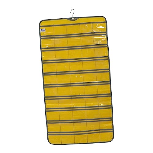 ABOOFAN Klassenzimmer Organizer Tasche mit Durchsichtigen Fächern Oxford Stoff Hängend über Tür oder Wand 1 Stück Praktischer Aufbewahrungshelfer für Handy Taschenrechner und Schmuck von ABOOFAN