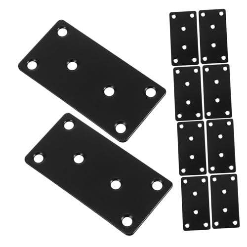 ABOOFAN 10 Stück Flache Gerade Winkelverbinder aus Robustem Metall Eckwinkel für Küchenmöbel Stabile Regalhalterungen Einfache Montage Platzsparend für Schränke und Ablagen von ABOOFAN