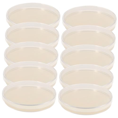 ABOOFAN 10 Stück Portable Agar Petri schalen Vorgefüllt Nährboden für Mikrobiologie Kultur Labor Wissenschaftliche Experimente Schüler Projekte von ABOOFAN