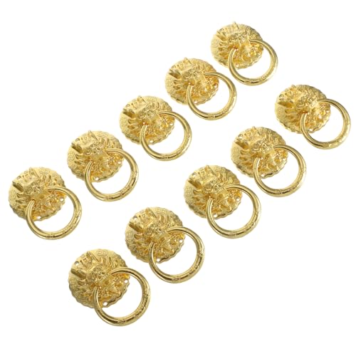 ABOOFAN 10 Stück Retro Metallgriffe Löwenkopf Design Antike Möbelgriffe mit Schrauben für Schrank Schublade Tür Kommode Küche Vintage Stil von ABOOFAN