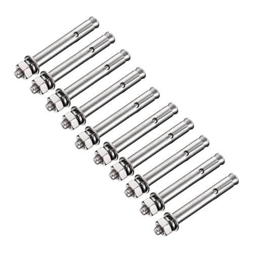ABOOFAN 10 Stück Teiliges Edelstahl Sleeve Anchors aus Rostfreiem Stahl Hochfeste Expansionsschrauben für Mauerwerk Langlebige Verankerungslösungen für Bau Poolabdeckungen Kompatibel mit ABOOFAN 10 Stück Teiliges Edelstahl Sleeve Anchors aus Rostfreiem Stahl Hochfeste Expansionsschrauben für Mauerwerk Langlebige Verankerungslösungen für Bau Poolabdeckungen Kompatibel mit von ABOOFAN