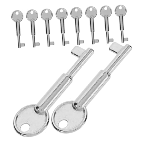 ABOOFAN 10 Stück Teiliges Metall not aus schlüssel Feueralarm handmelder Robuster Wiederverwendbarer Reset schlüssel für Not aus Taster Tragbar und Vielseitig für Büro und Zuhause von ABOOFAN