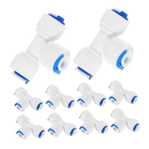 ABOOFAN 10 Stück Teiliges Wasserfilter Adapterset Kunststoffanschluss für Umkehrosmose Wassersysteme Schnellkupplung und Reduzierbogen für Verschiedene Rohrgrößen Installieren und ABOOFAN 10 Stück Teiliges Wasserfilter Adapterset Kunststoffanschluss für Umkehrosmose Wassersysteme Schnellkupplung und Reduzierbogen für Verschiedene Rohrgrößen Installieren und von ABOOFAN