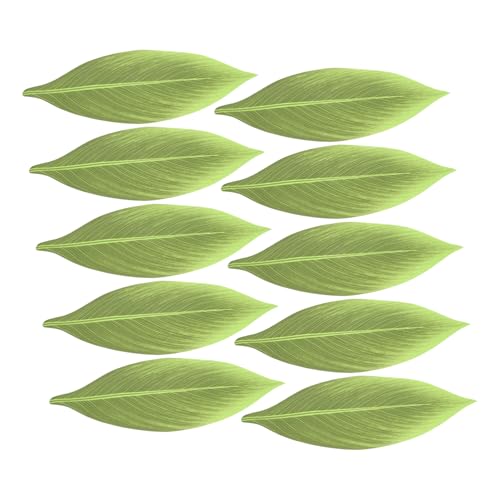 ABOOFAN Gefälschte Grün Blatt Dekoration Set 10pcs Wohnkultur Ästhetischen Blatt Dekoration Hochzeit Handwerk von ABOOFAN
