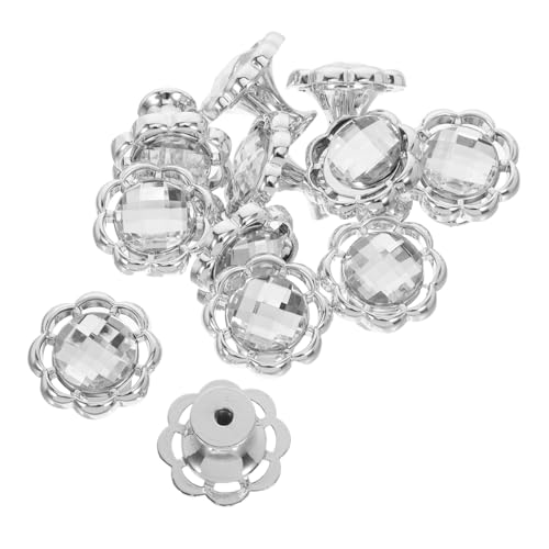 ABOOFAN 12 Stück Moderne Küchenschrankgriffe mit Schrauben Funkelnde Rhinestone Ziehgriffe für Kommode und Kleiderschrank Silber ABOOFAN 12 Stück Moderne Küchenschrankgriffe mit Schrauben Funkelnde Rhinestone Ziehgriffe für Kommode und Kleiderschrank Silber von ABOOFAN
