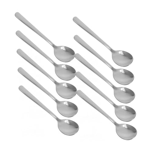 ABOOFAN 12 Stück Teiliges Edelstahl Löffel mit Langem Griff Dicker Suppenlöffel und Kaffeelöffel Robustes Küchenbesteck für Servieren und Kaffeezubereitung im Haushalt ABOOFAN 12 Stück Teiliges Edelstahl Löffel mit Langem Griff Dicker Suppenlöffel und Kaffeelöffel Robustes Küchenbesteck für Servieren und Kaffeezubereitung im Haushalt von ABOOFAN