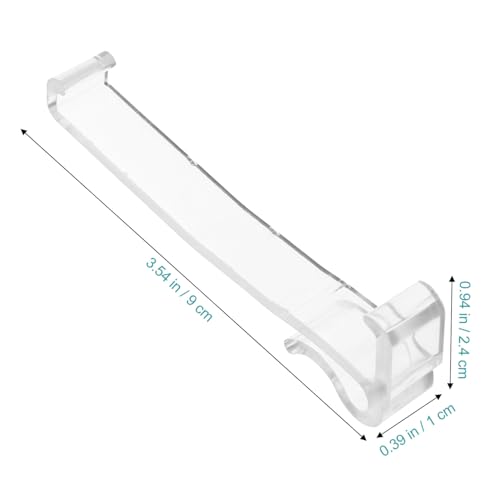 ABOOFAN 12 Stück Teiliges Transparente Kunststoff Valance Clips Ersatz Horizontal Jalousiehalter Leicht Installieren für Vorhangzubehör ABOOFAN 12 Stück Teiliges Transparente Kunststoff Valance Clips Ersatz Horizontal Jalousiehalter Leicht Installieren für Vorhangzubehör von ABOOFAN
