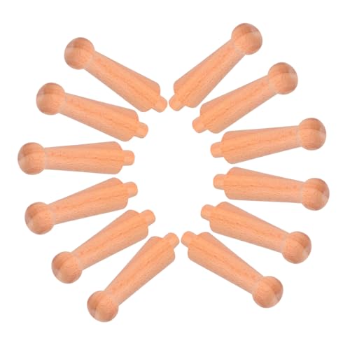 ABOOFAN 12 Stück Unbehandelte Holzbaluster Spindeln Europäische Stil Säulen für Möbel Weinregale und Dekoration Rustikale Holzschnitzereien von ABOOFAN