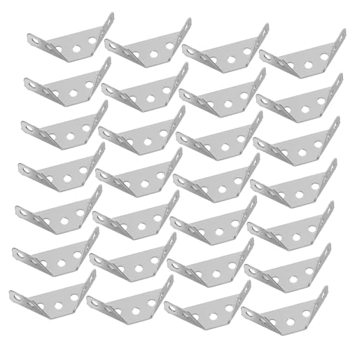 ABOOFAN 120 Stck. Teiliges Edelstahl Möbel Eckverbinder Verstärkte Dreiseitige Winkelverbinder mit Präzisem Winkel für Aufbewahrungsschränke Schränke Tische und Stühle Langlebig und von ABOOFAN