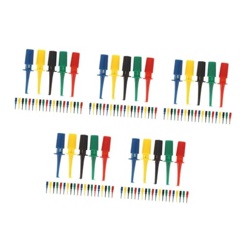 ABOOFAN 150 Stck. Bunte Multimeter Prüfspitzen Rundkopf Test Haken Clips Federklemmen für Elektronische Bauteile Schutz vor Beschädigung Kompatibilität für Profi und DIY ABOOFAN 150 Stck. Bunte Multimeter Prüfspitzen Rundkopf Test Haken Clips Federklemmen für Elektronische Bauteile Schutz vor Beschädigung Kompatibilität für Profi und DIY von ABOOFAN